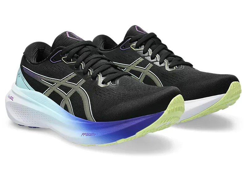 Asics Women's GEL-KAYANO 30 Black/Glow Yellow-2
